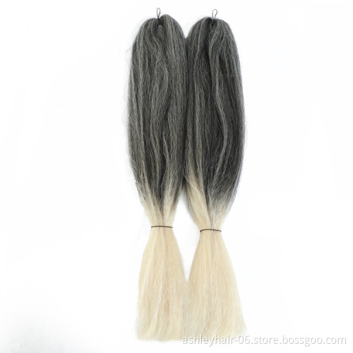 Promotion Synthetic Fiber Gradual Change Rainbow Kanekalon Hair Jumbo Braid Colors